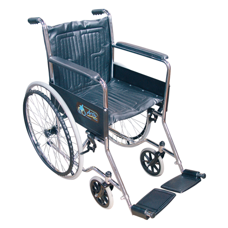 silla de ruedas economica activfi con tapiceria de vinyl